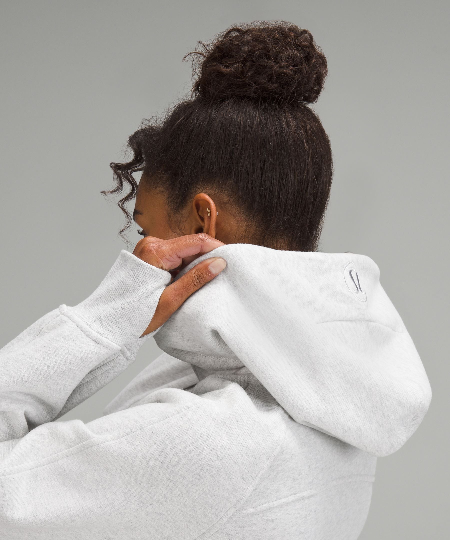 Lululemon Scuba Oversized Full-Zip Hoodie Heathered Core Ultra Light Grey
