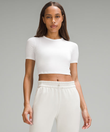 Lululemon Women's Hold Tight Straight-Hem Cropped T-Shirt