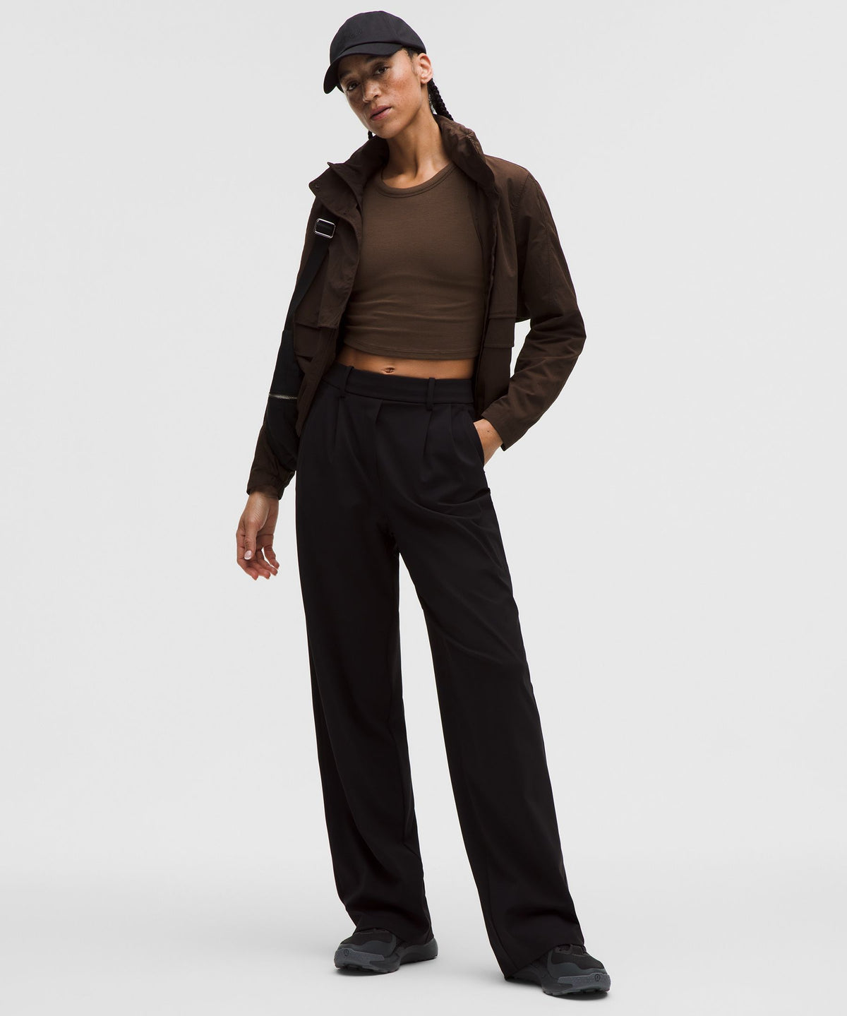 Lululemon Women's Hold Tight Straight-Hem Cropped Long-Sleeve Shirt