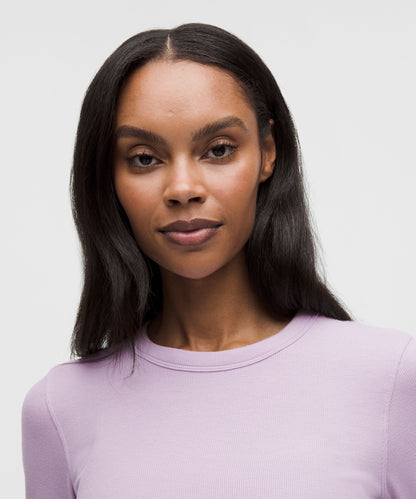 Lululemon Women's Hold Tight Straight-Hem Cropped Long-Sleeve Shirt
