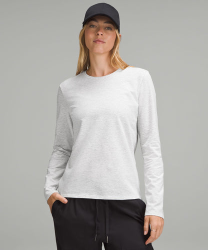 Lululemon Women's Organic Cotton Crewneck Long-Sleeve Shirt