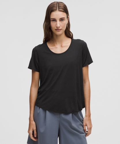 Lululemon Women's Modal-Silk Twist-Back Short-Sleeve Shirt
