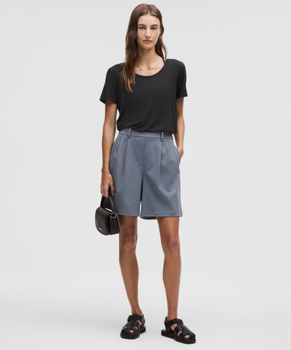 Lululemon Women's Modal-Silk Twist-Back Short-Sleeve Shirt