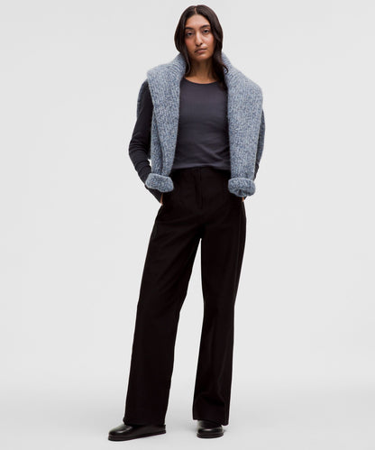 Lululemon Women's Sheer Cotton Ribbed Crewneck Long-Sleeve Shirt