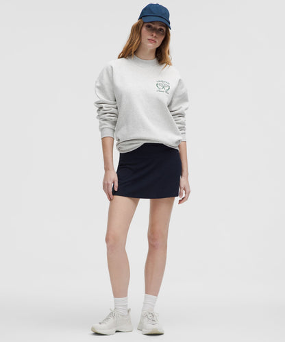 Lululemon Heavyweight Fleece Pullover *Tennis Club Heathered Core Ultra Light Grey/Alouette/White