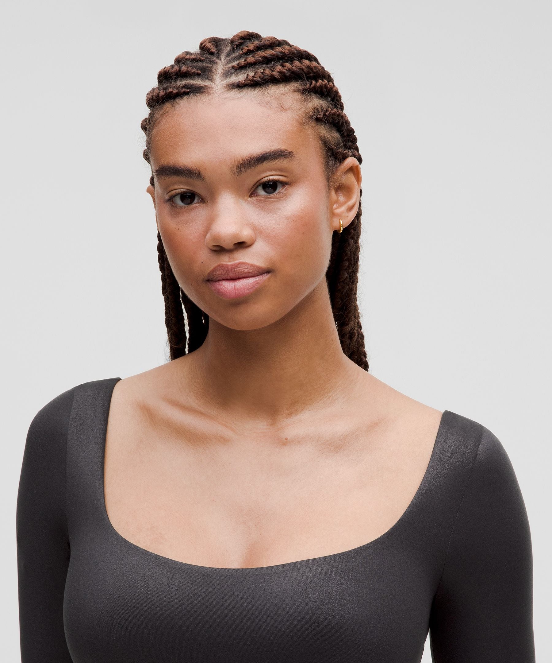 Lululemon Wundermost Ultra-Soft Nulu Square-Neck Long-Sleeve Bodysuit *Shine