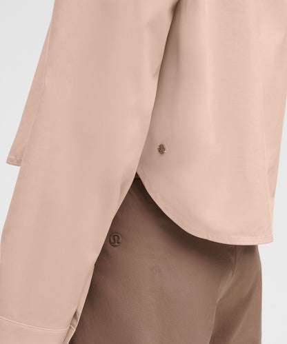 Lululemon Women's Cropped Poplin Button-Up Top