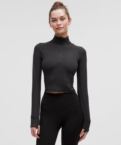 Lululemon It's Rulu Ribbed Cropped Half Zip *Updated