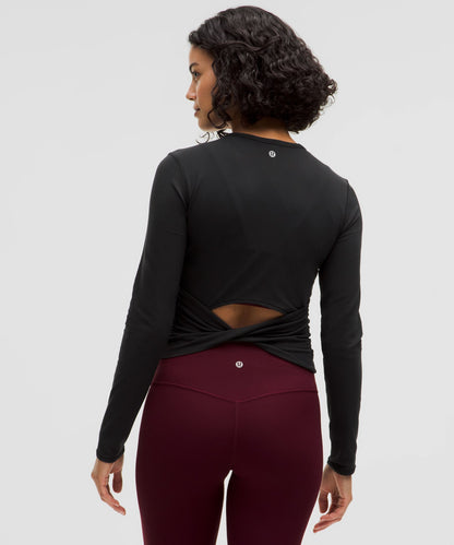 Lululemon Women's All It Takes Back-Twist Ribbed Long-Sleeve Shirt