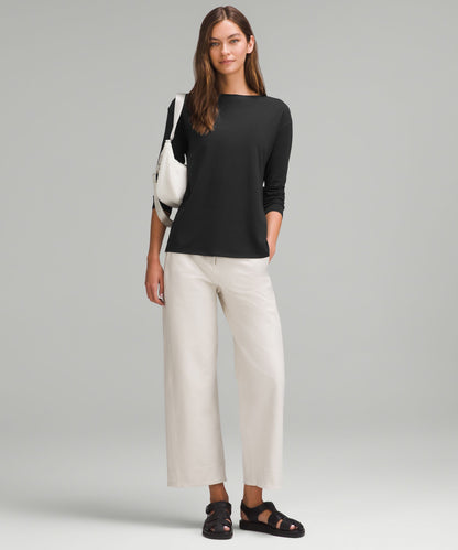 Lululemon Women's Relaxed-Fit Boatneck Long-Sleeve Shirt