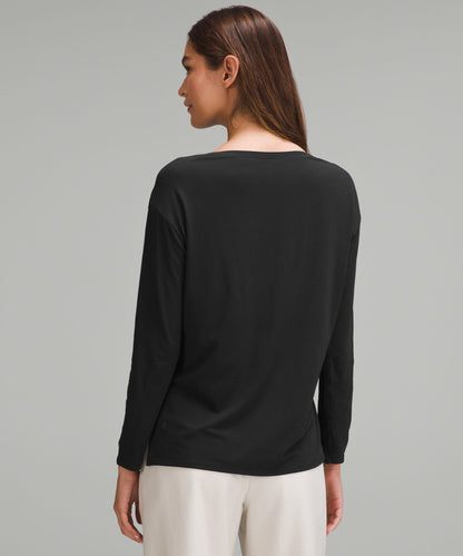 Lululemon Women's Relaxed-Fit Boatneck Long-Sleeve Shirt