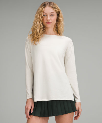 Lululemon Women's Relaxed-Fit Boatneck Long-Sleeve Shirt