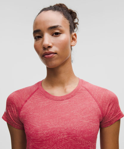 Lululemon Women's Team Canada Swiftly Tech Short-Sleeve Shirt 2.0 Hip Length *CPC Logo