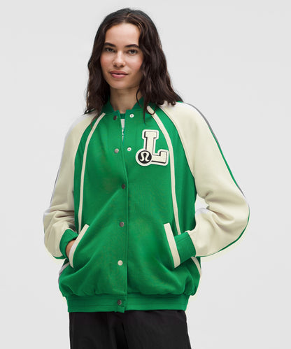 Lululemon Scuba Oversized Collegiate Jacket *Graphic