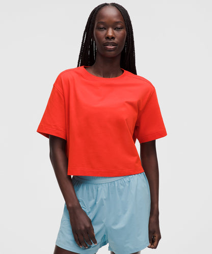 Lululemon Women's All Yours Organic Cotton Cropped T-Shirt