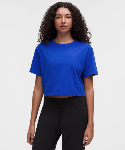 Lululemon Women's All Yours Organic Cotton Cropped T-Shirt