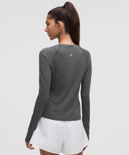 Lululemon Women's Swiftly Tech Long-Sleeve Shirt 2.0 Waist Length *Textured Knit