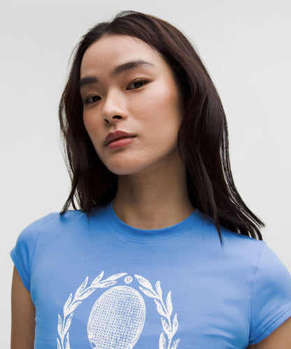 Lululemon Women's Organic Cotton Baby Tee *Tennis Club