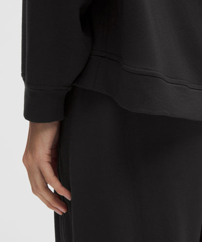 Lululemon Women's BeCalm Oversized Boatneck Long-Sleeve Shirt Black