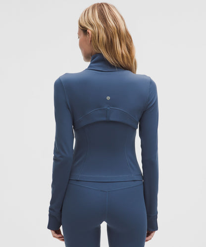 Lululemon Define Cropped Jacket *Nulu Blue Twill/Gold/Gold