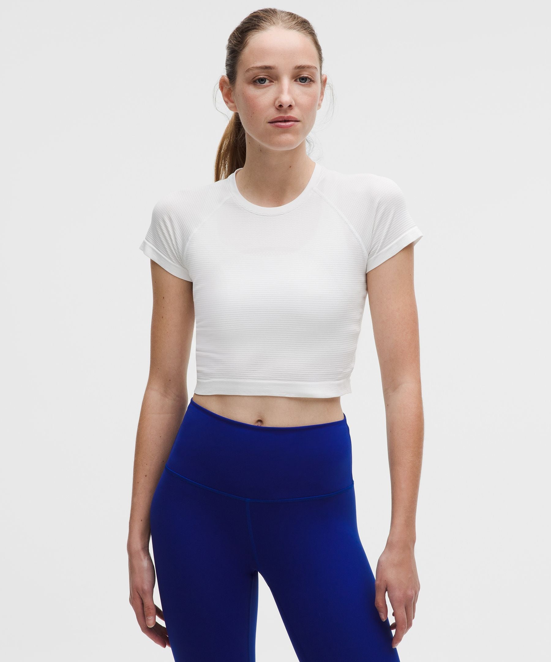Lululemon Women's Swiftly Tech Cropped Short-Sleeve Shirt 2.0