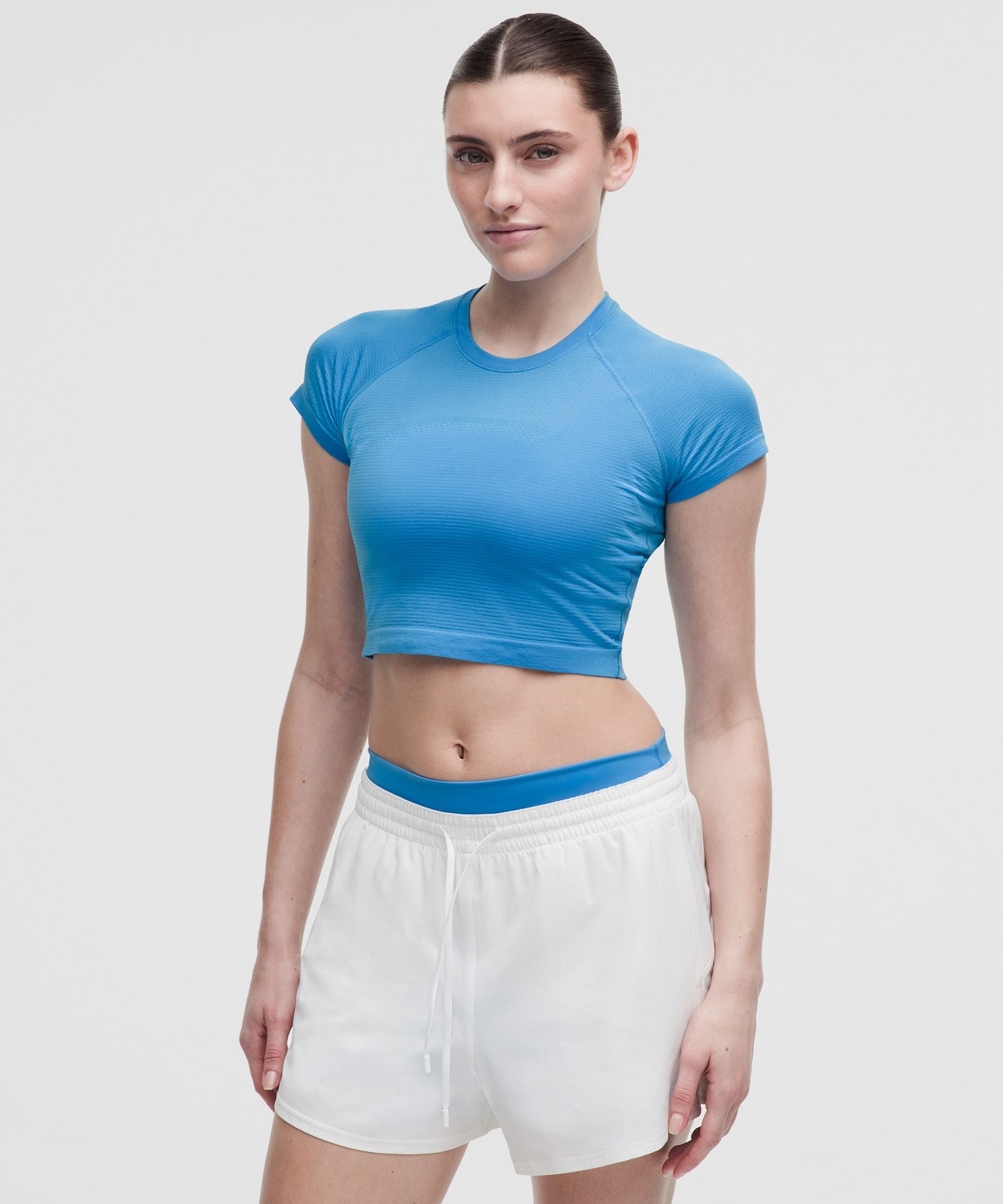 Lululemon Women's Swiftly Tech Cropped Short-Sleeve Shirt 2.0