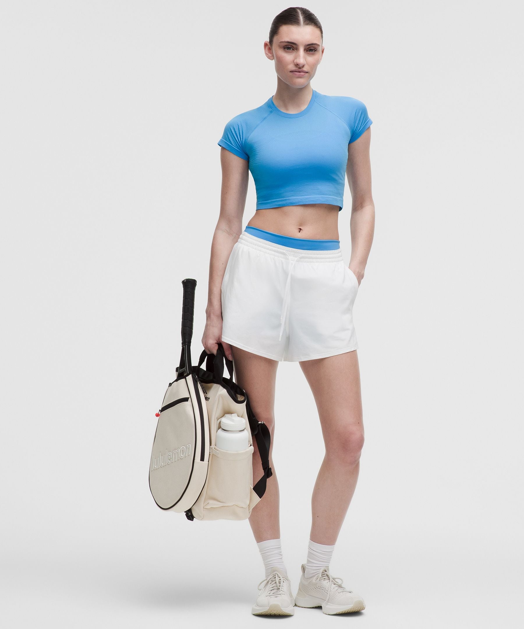 Lululemon Women's Swiftly Tech Cropped Short-Sleeve Shirt 2.0
