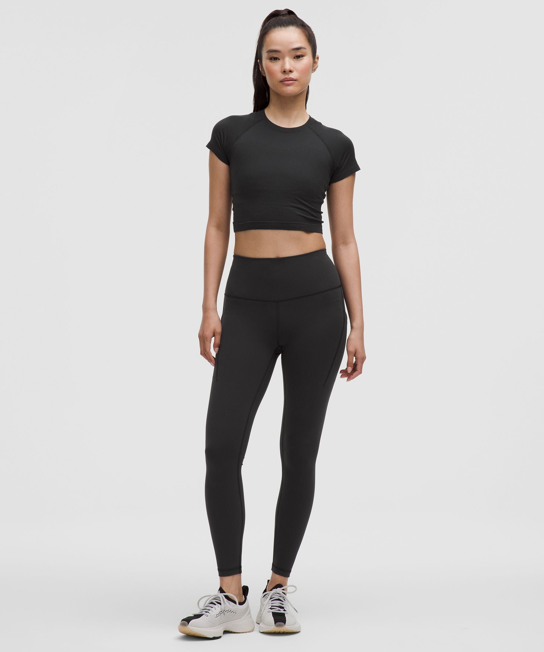 Lululemon Women's Swiftly Tech Cropped Short-Sleeve Shirt 2.0