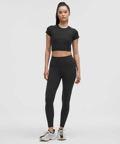 Lululemon Women's Swiftly Tech Cropped Short-Sleeve Shirt 2.0