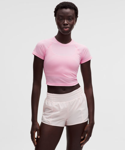 Lululemon Women's Swiftly Tech Cropped Short-Sleeve Shirt 2.0