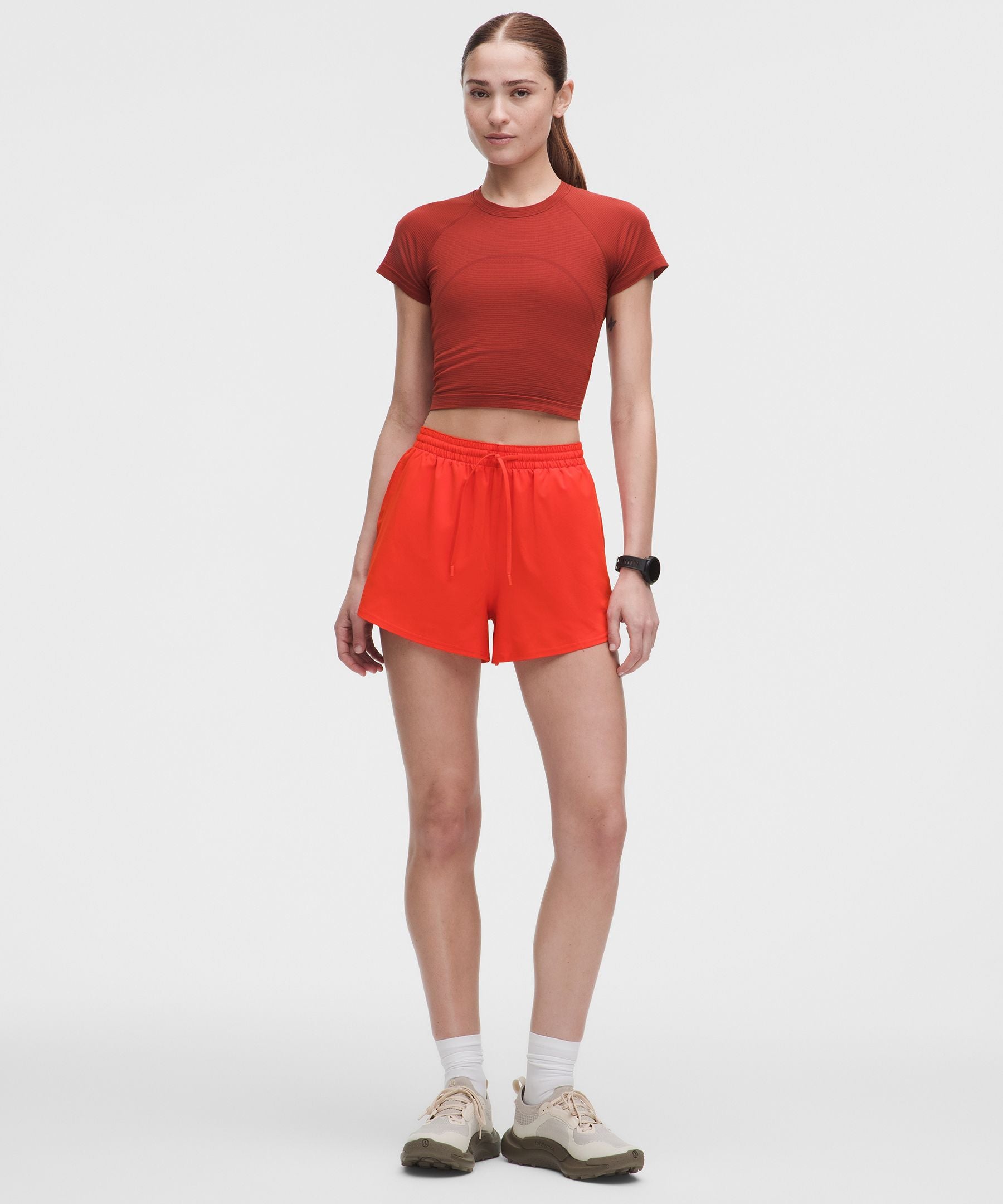 Lululemon Women's Swiftly Tech Cropped Short-Sleeve Shirt 2.0