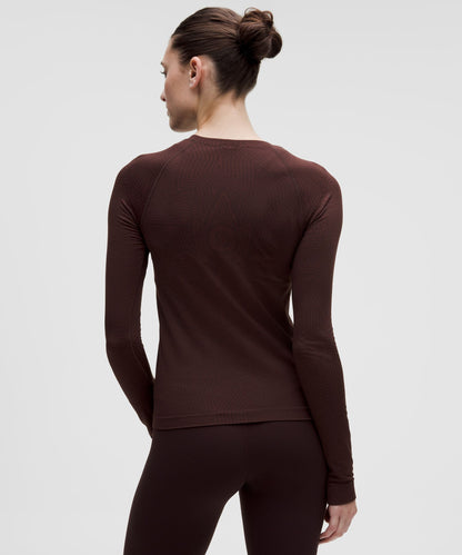 Lululemon Women's Team Canada Swiftly Tech Long-Sleeve Shirt 2.0 Waist Length *COC Logo