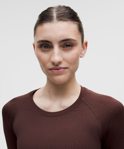 Lululemon Women's Team Canada Swiftly Tech Long-Sleeve Shirt 2.0 Waist Length *COC Logo