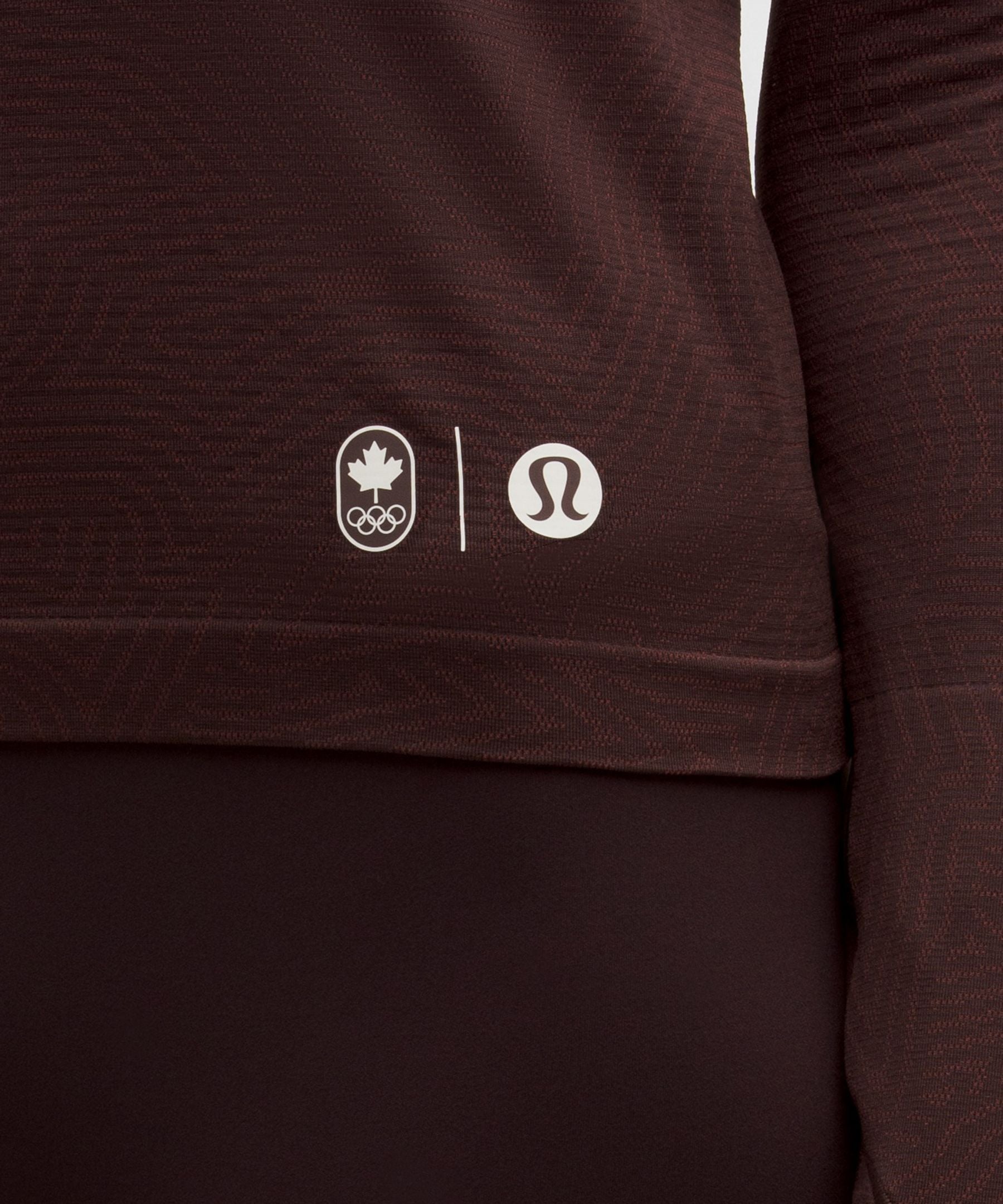 Lululemon Women's Team Canada Swiftly Tech Long-Sleeve Shirt 2.0 Waist Length *COC Logo