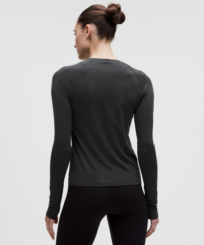 Lululemon Women's Team Canada Swiftly Tech Long-Sleeve Shirt 2.0 Waist Length *COC Logo