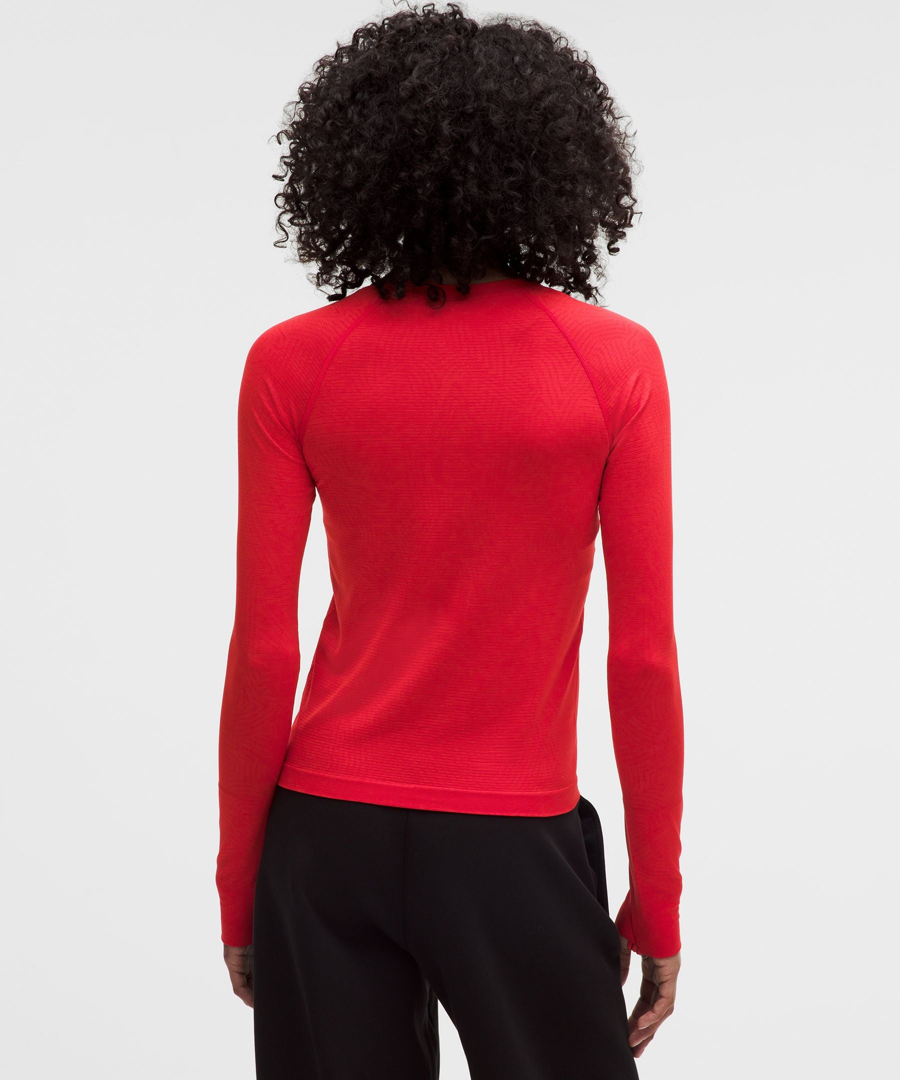 Lululemon Women's Team Canada Swiftly Tech Long-Sleeve Shirt 2.0 Waist Length *COC Logo