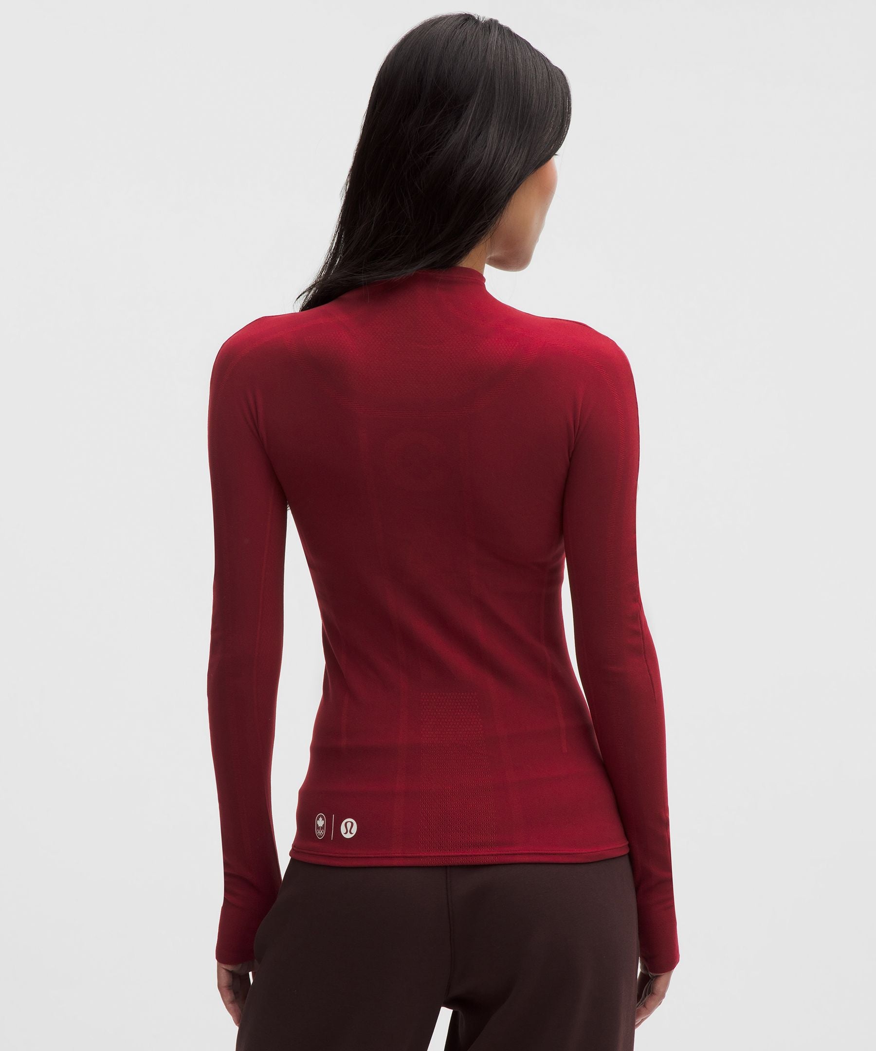 Lululemon Women's Team Canada Women's Seamless Mockneck Base Layer *COC Logo