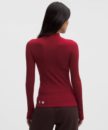Lululemon Women's Team Canada Women's Seamless Mockneck Base Layer *COC Logo