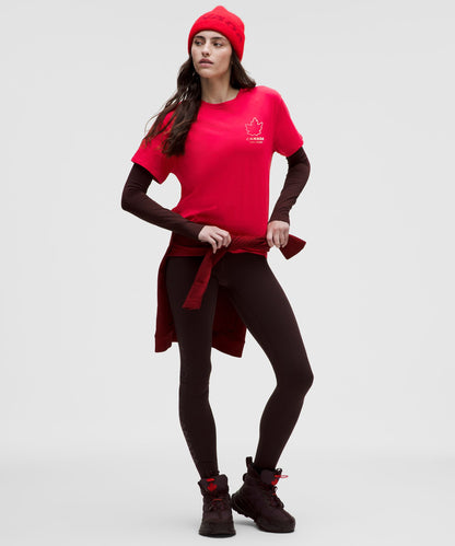 Lululemon Women's Team Canada Women's Cotton Jersey T-Shirt *COC Logo