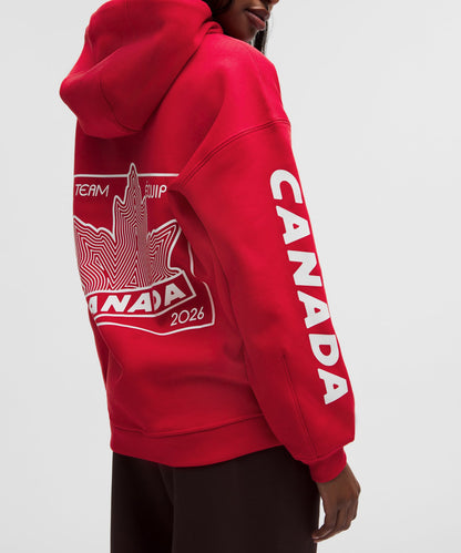 Lululemon Team Canada Womens Big Cozy Oversized Hoodie *COC Logo