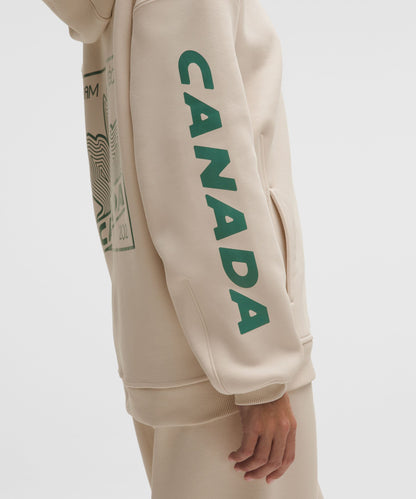Lululemon Team Canada Womens Big Cozy Oversized Hoodie *COC Logo