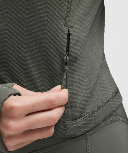 Lululemon It's Rulu Cropped Half Zip *Chevron Updated
