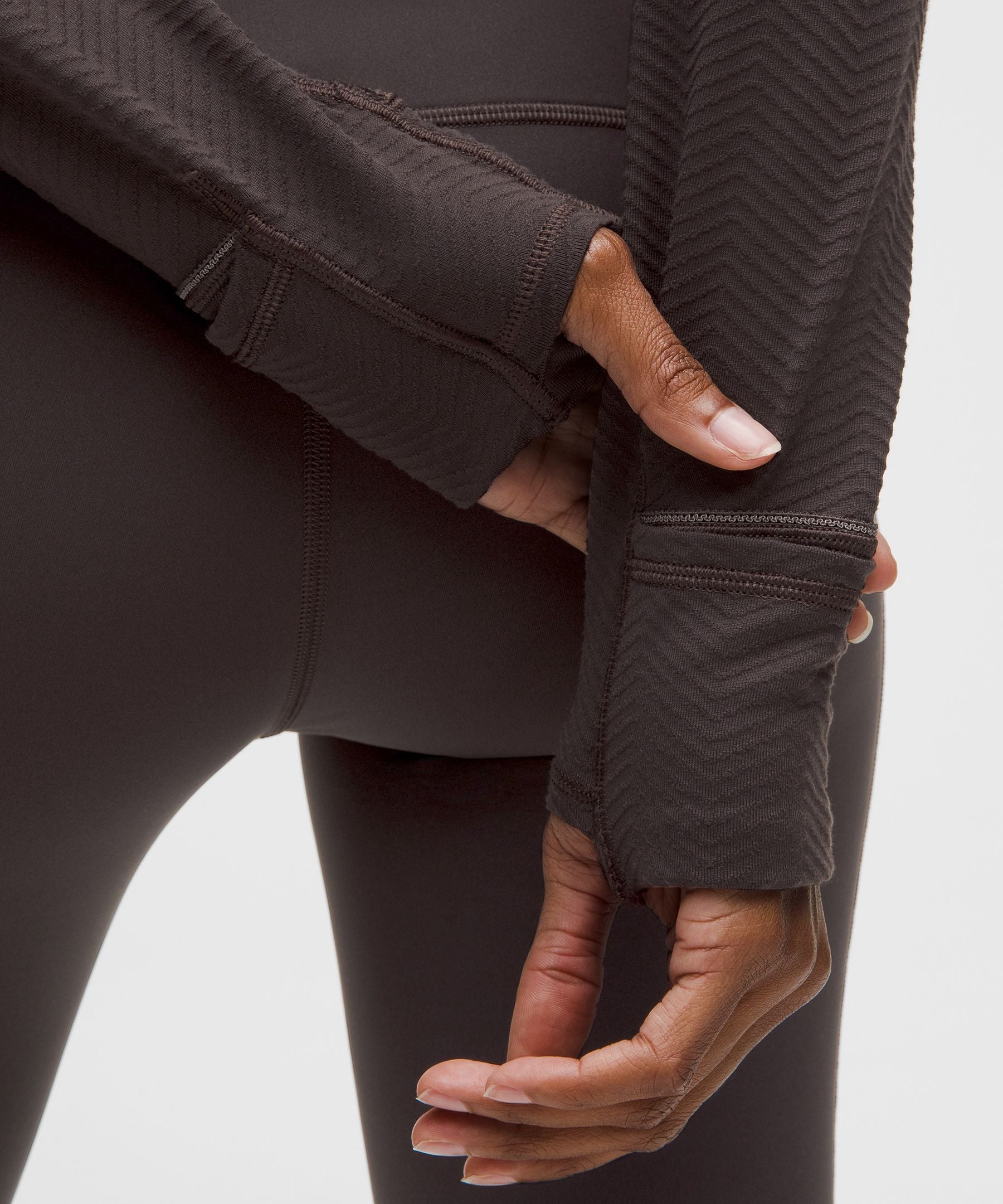 Lululemon Women's It's Rulu Cropped Half Zip *Chevron Updated