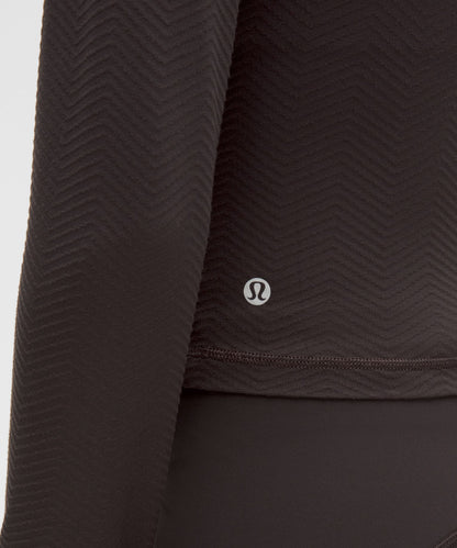 Lululemon Women's It's Rulu Cropped Half Zip *Chevron Updated