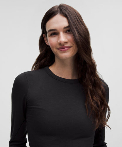 Lululemon Women's Hold Tight Straight-Hem Cropped Long-Sleeve Shirt