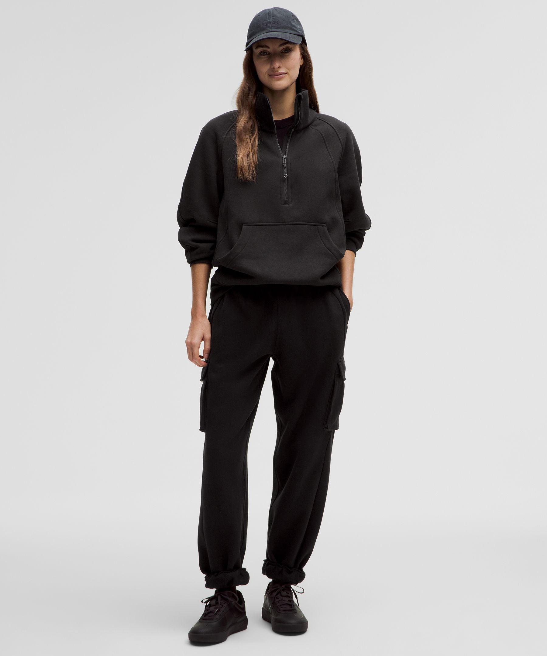 Lululemon Scuba Oversized Funnel-Neck Half Zip *Long Black