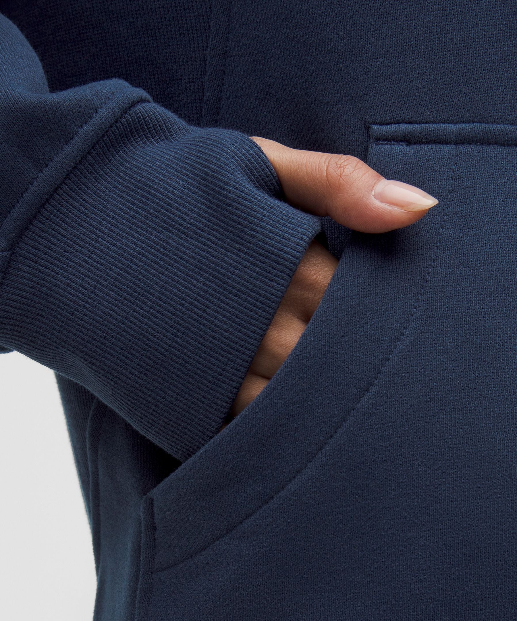 Lululemon Scuba Oversized Funnel-Neck Half Zip *Long Club Blue/Gold