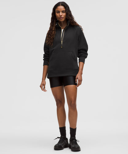 Lululemon Scuba Oversized Funnel-Neck Half Zip *Long Black/Gold
