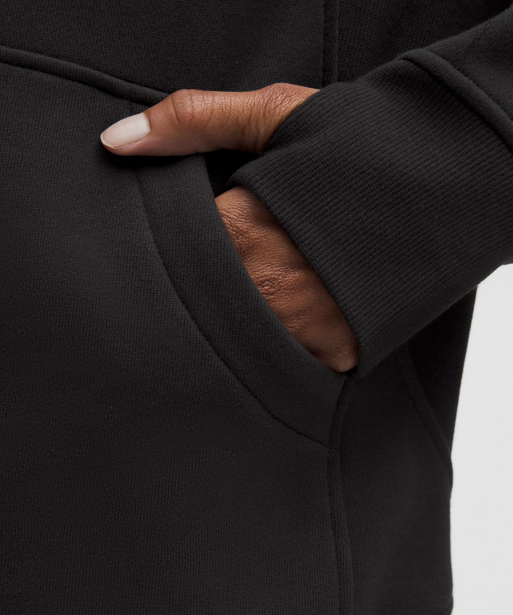 Lululemon Scuba Oversized Funnel-Neck Half Zip *Long Black/Gold