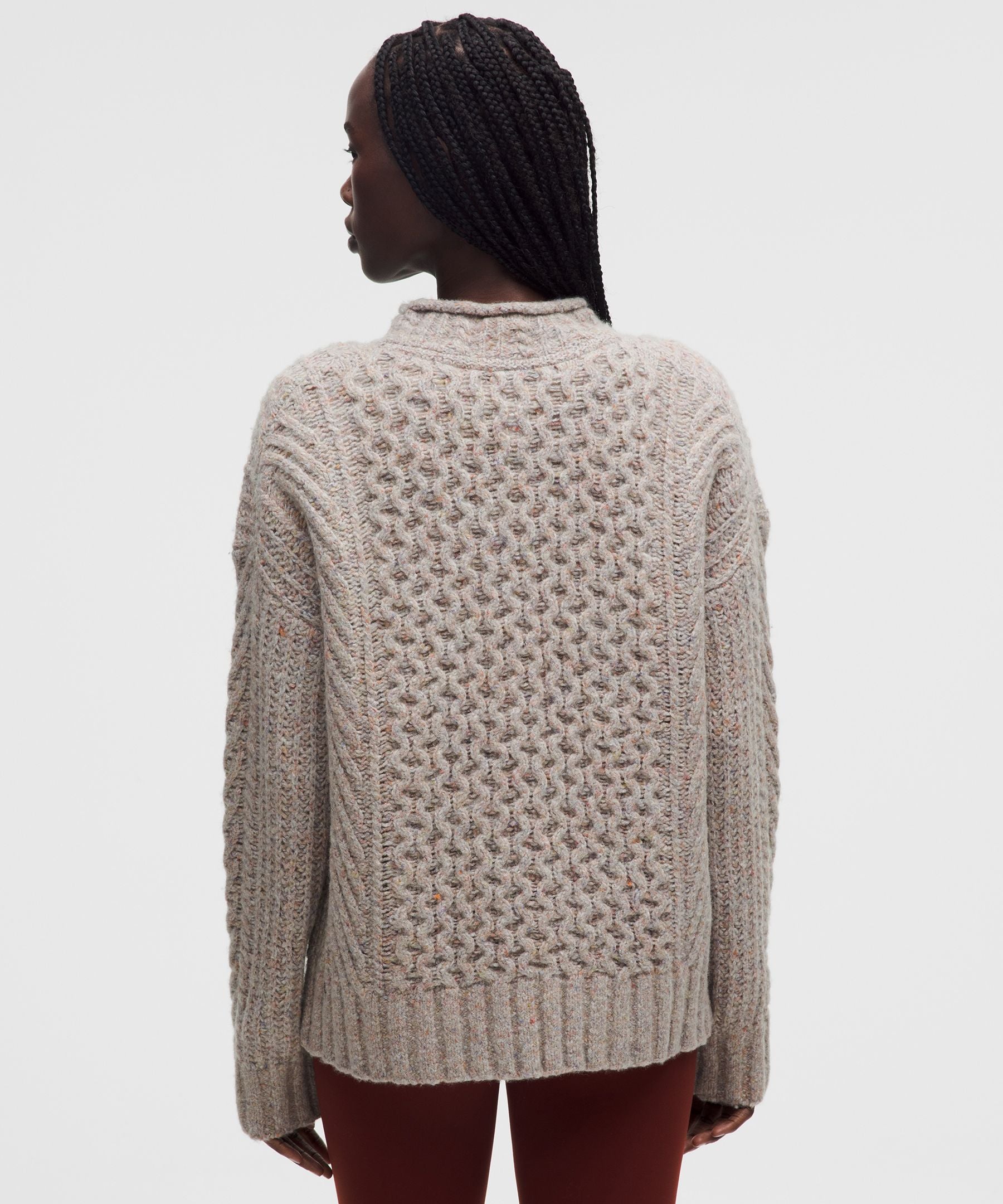 Lululemon Wool-Blend Cable-Knit Sweater